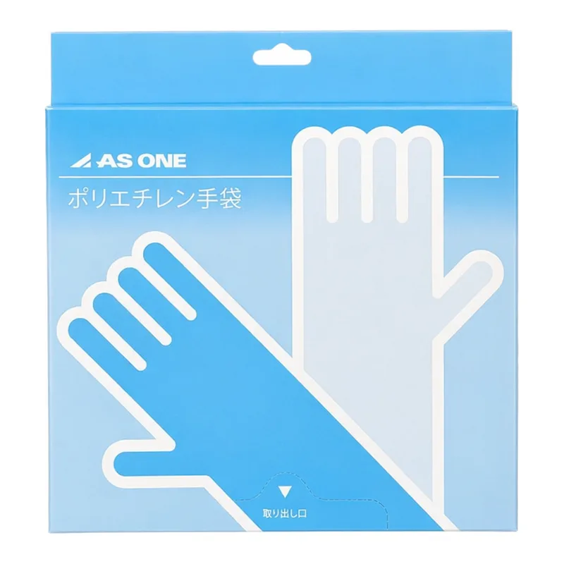 AS ONE Polyethylene Gloves Economy Thin L 100 Piecesand others