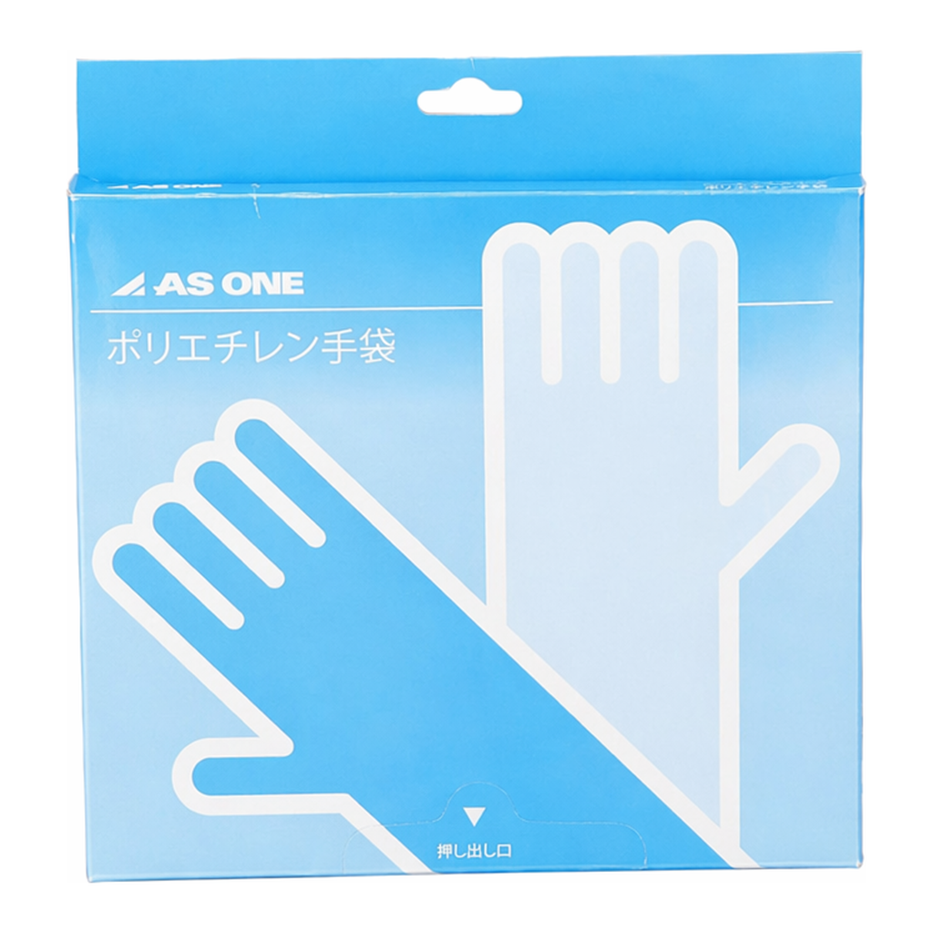 AS ONE Polyethylene Gloves Standard Thickness L 100 Piecesand others