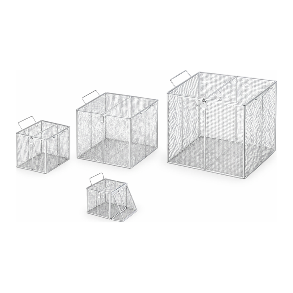 AS ONE Basket with Lid (with Handle) 100 x 100 x 100 mm