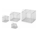 AS ONE Basket with Lid (with Handle) 100 x 100 x 100 mm