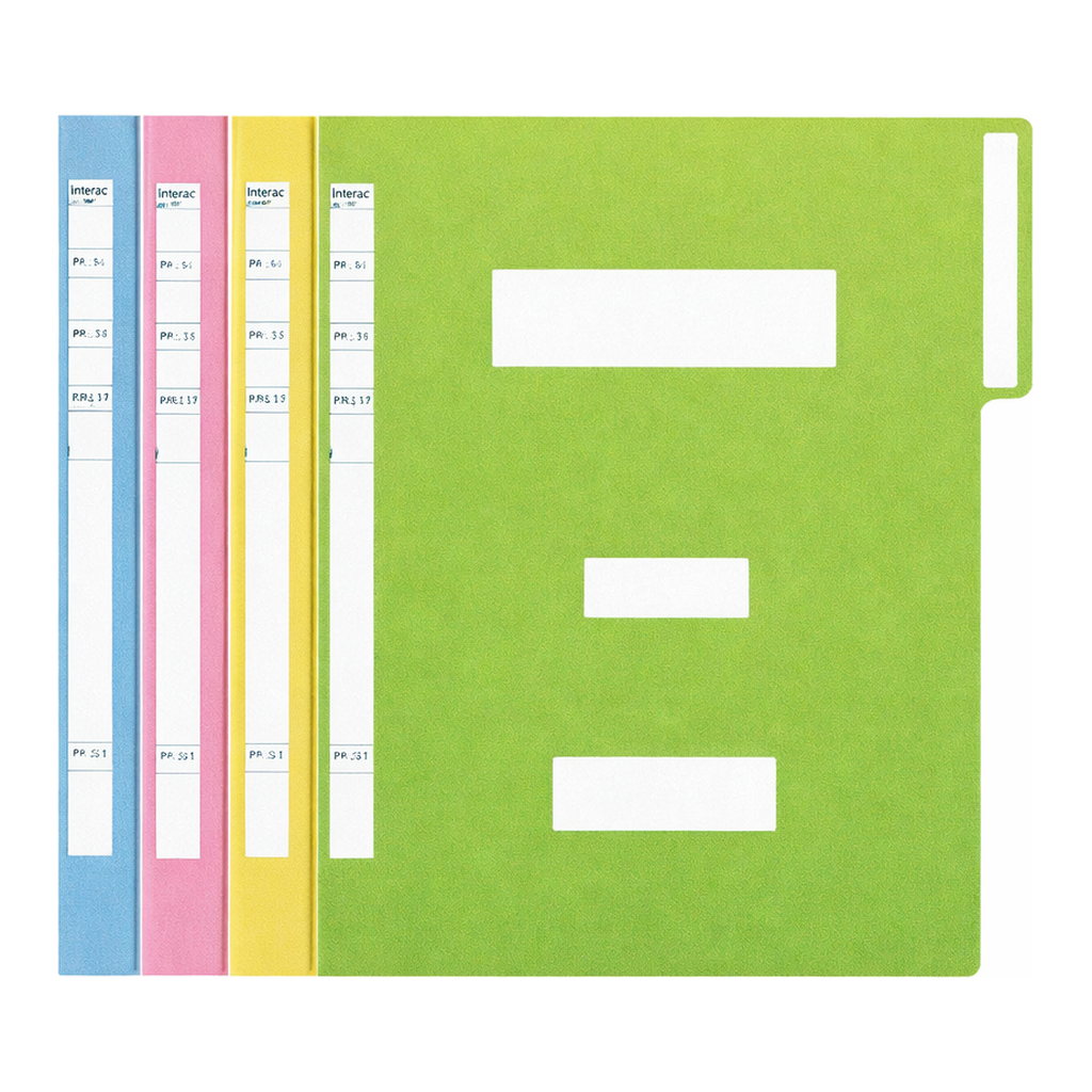 Daihan Science Munwha A4 Paper File Set, 4-Color, A4(10ea 1set)With Fixed iron, Use Colorful A