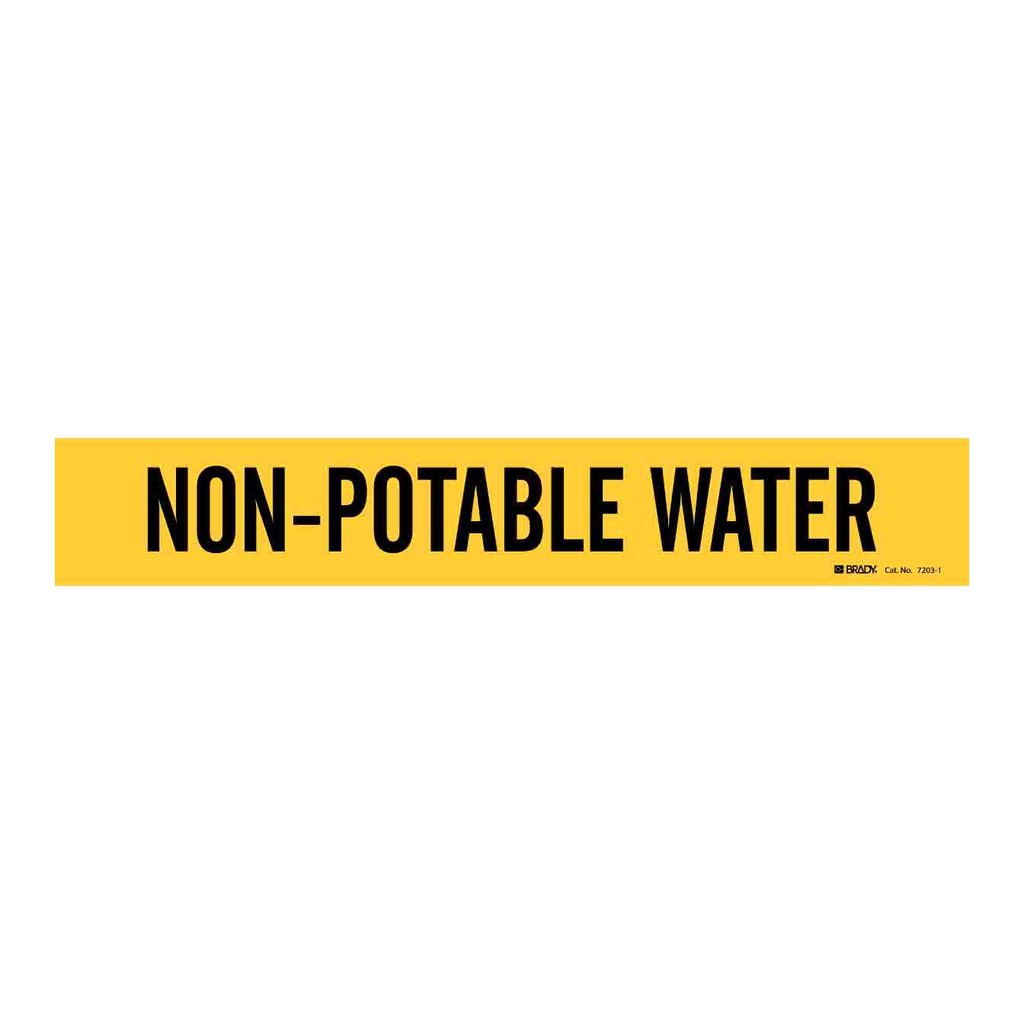 Brady Non-Potable Water Pipe Marker