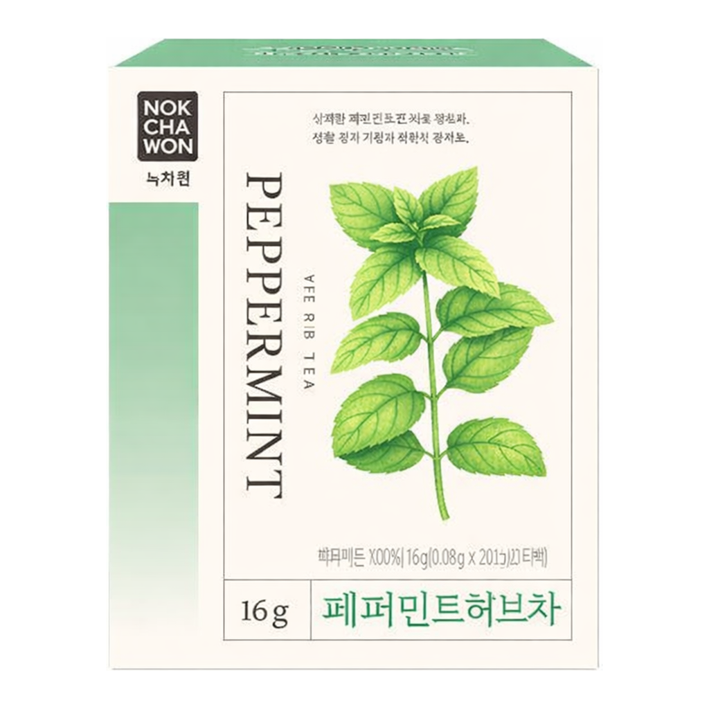 OFFICENEX 페퍼민트 허브차(0.8g*20T/녹차원)