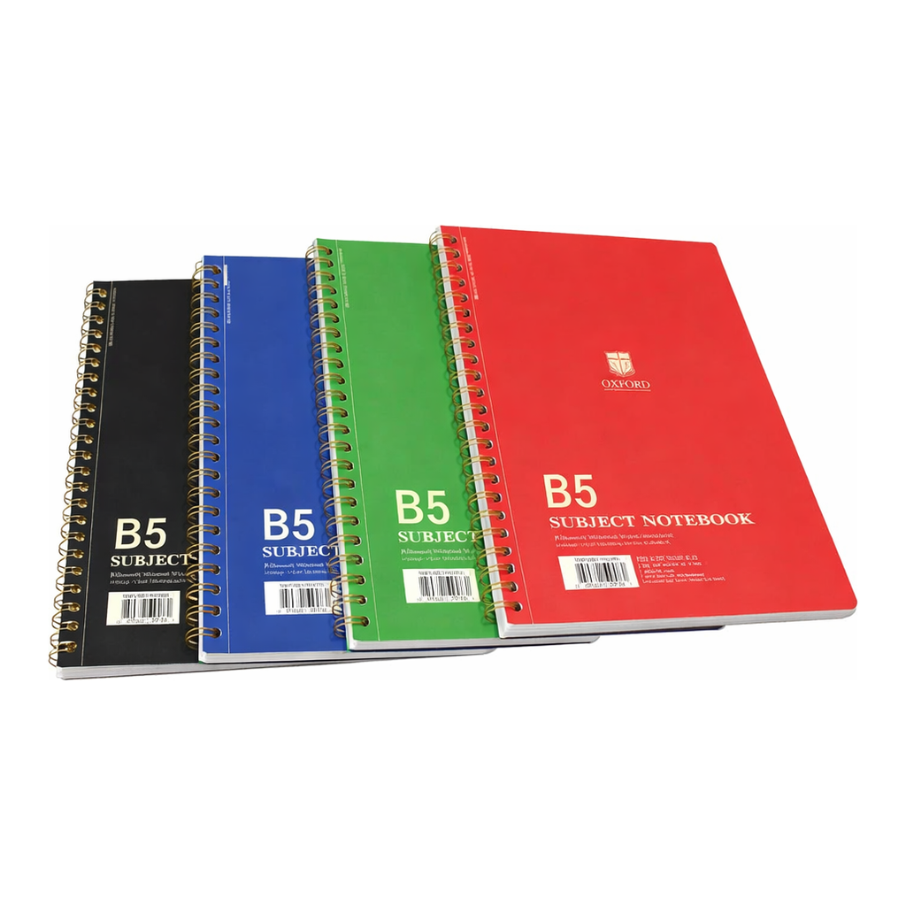 OFFICENEX 서브젝 절취스프링 노트(B5/좌철/80매/색상랜덤/옥스포드)