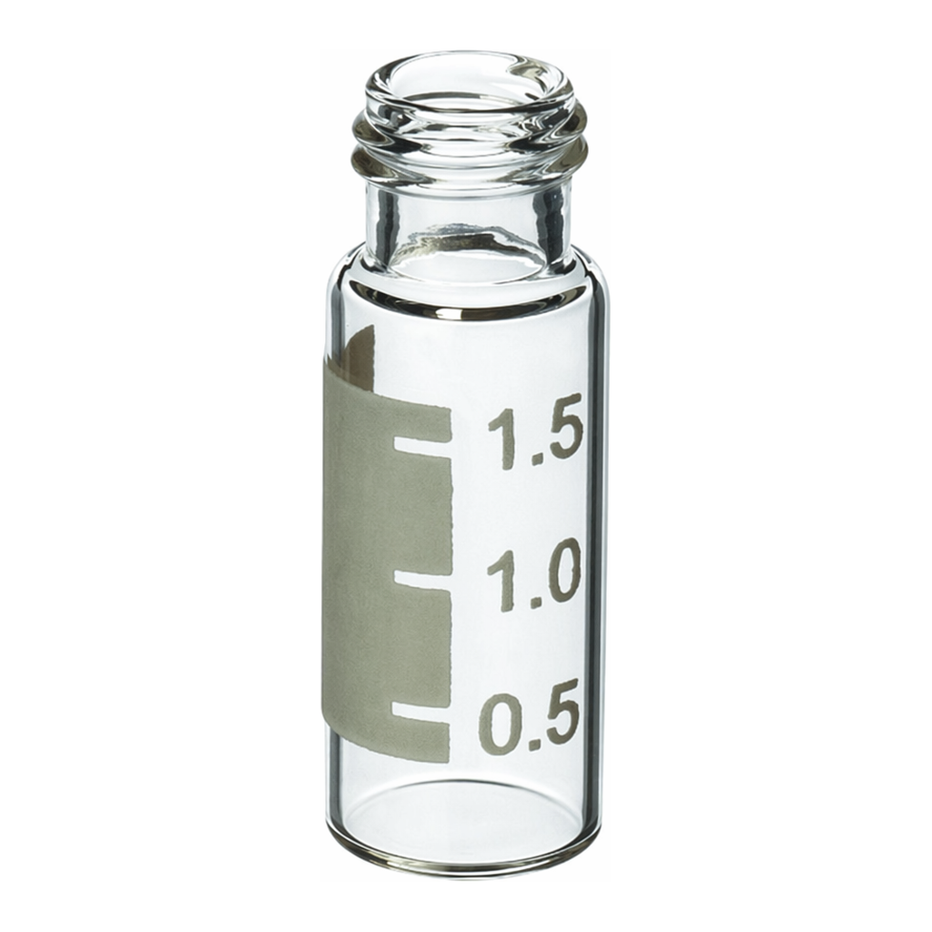 Restek Vials, 2ml Clear 9mm Thread w/Grad Marking Spot 100PK