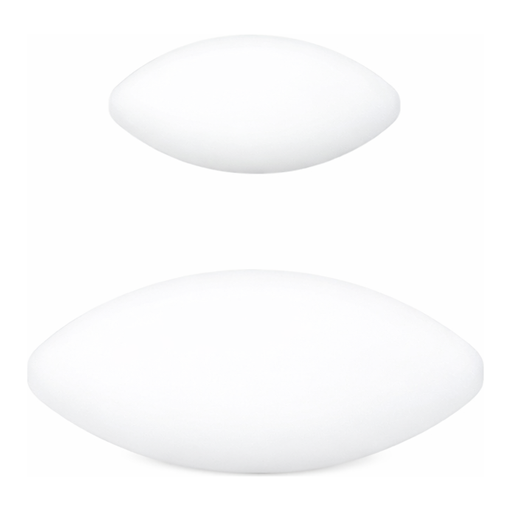 Daihan Science PTFE Oval-/Egg-type Magnetic Stirrer Bar, for Round Bottom Flask, L10~150mm, PTF