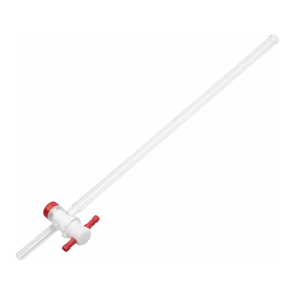 AS ONE Chromatograph Tube (Without Mating) PTFE Cock Type φ 10 mm