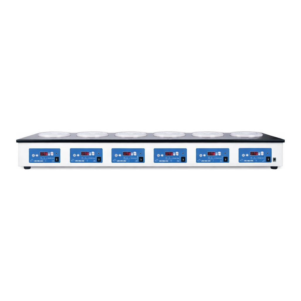 AS ONE 6 PositIon Digital Heating Mantle Beaker with Controller, 6련식 디지털히팅맨틀 ( 비커용/입력조절기부착)