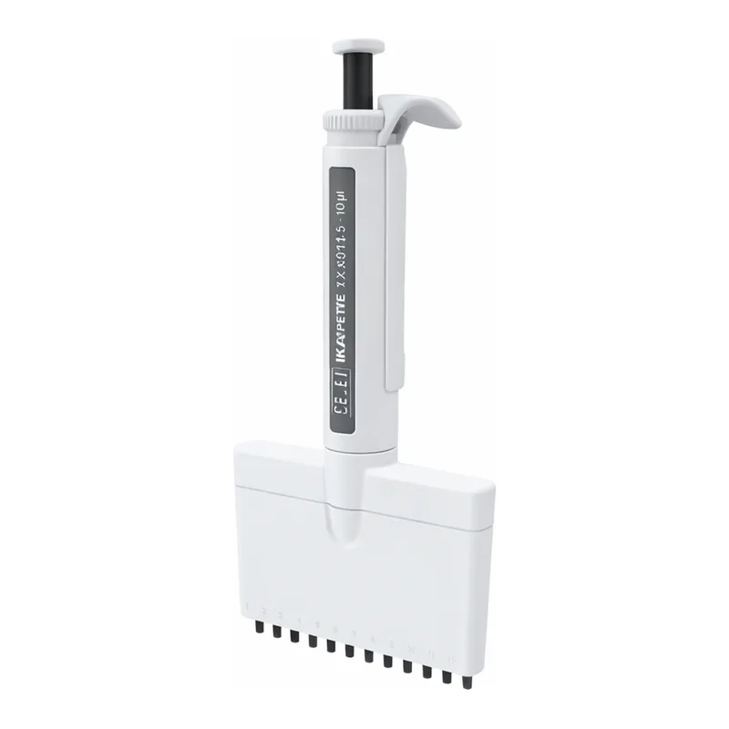 IKA 피펫 다중 채널 피펫, 가변 용량 IKA PETTE multi 12 x 0.5-10 µl