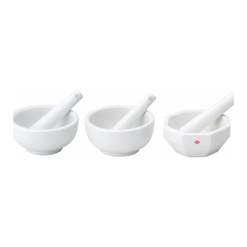 AS ONE Mortar·Pestle Alumina(Square Type), 알루미나유발·유봉(각형)