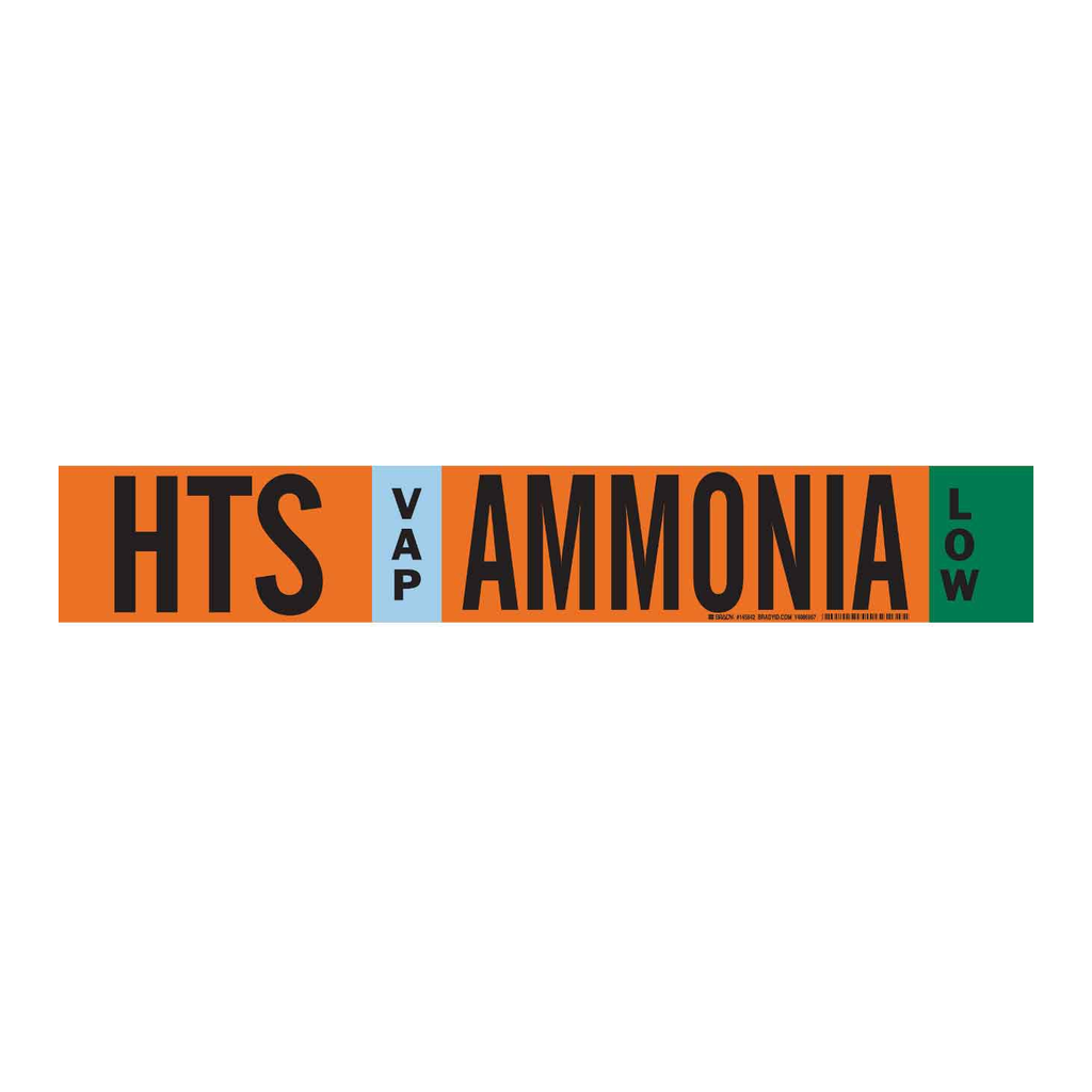 Brady HTS VAP AMMONIA LOW Pipe Marker