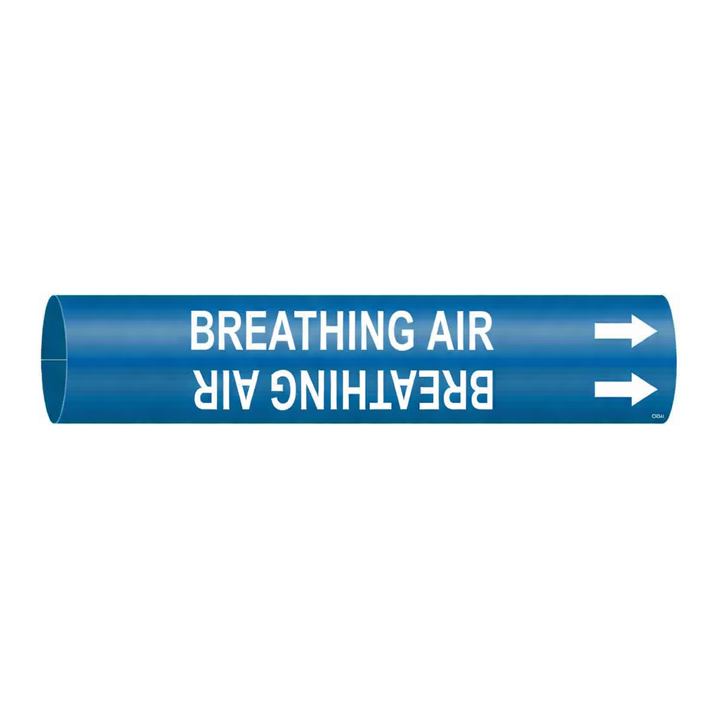 Brady BREATHING AIR Snap-On/Strap-On Pipe Marker