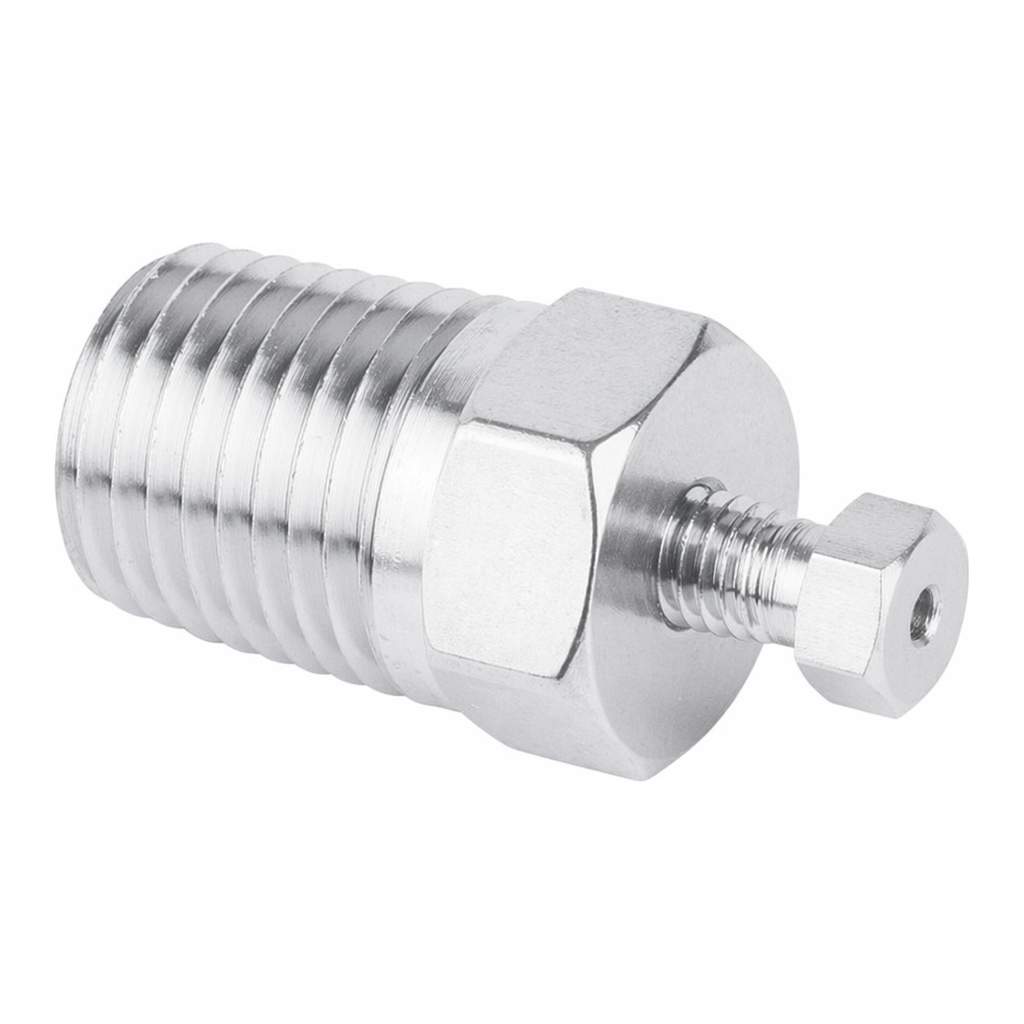 Restek Fittings, Valco, Male Pipe to Valco Internal Adapter 1/4inNPT male to 1/16inZDV 1.00mm bor