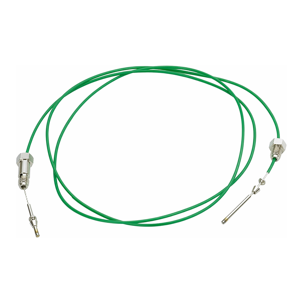Restek Capillary SS Tubing, 800mm x 0.17mm ID, Green 1/16in SS Male Nut, F/B Ferrule Set 1/16in R