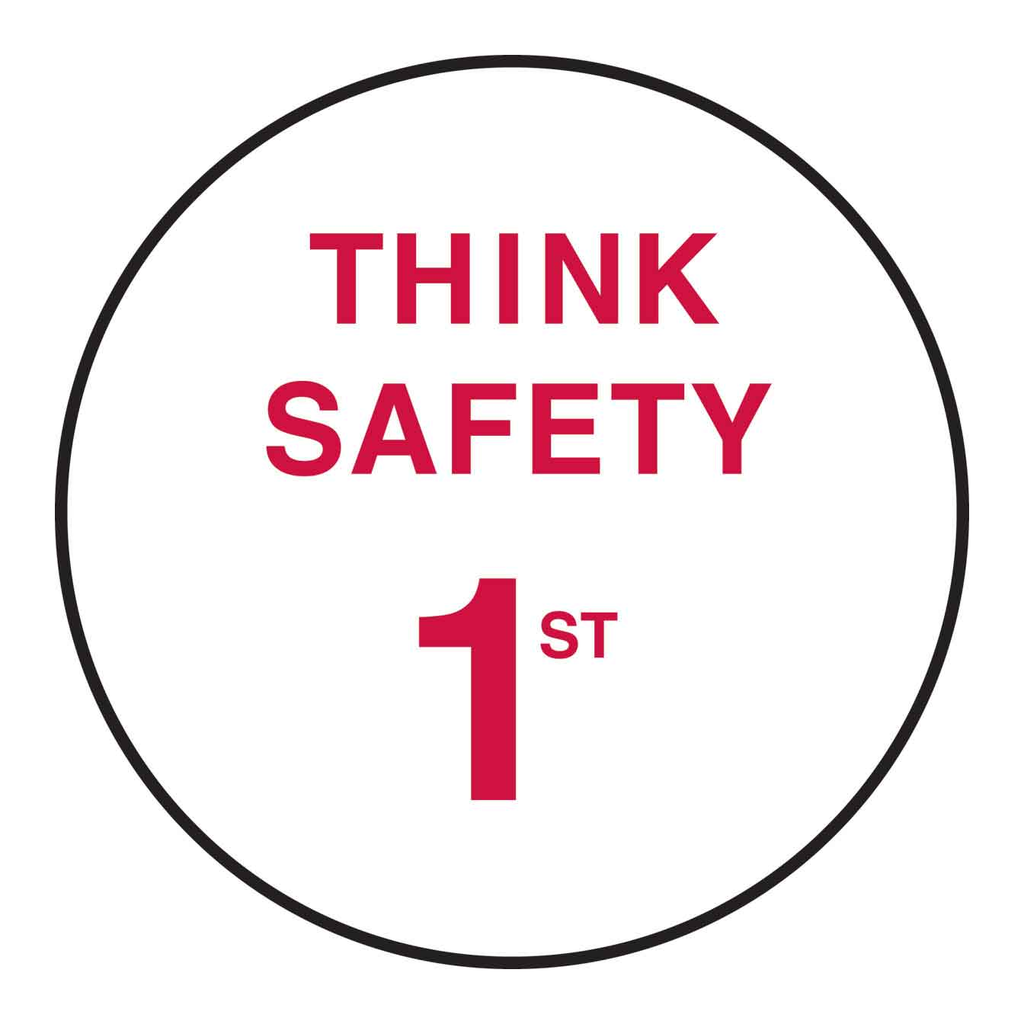 Brady THINK SAFETY 1st Hard Hat Labels