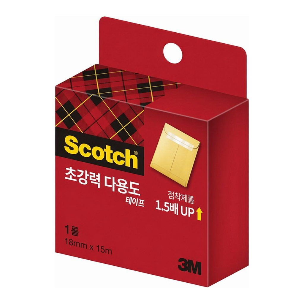 OFFICENEX 3M 스카치 초강력 다용도 테이프 리필 SH1815R(18mmx15m)