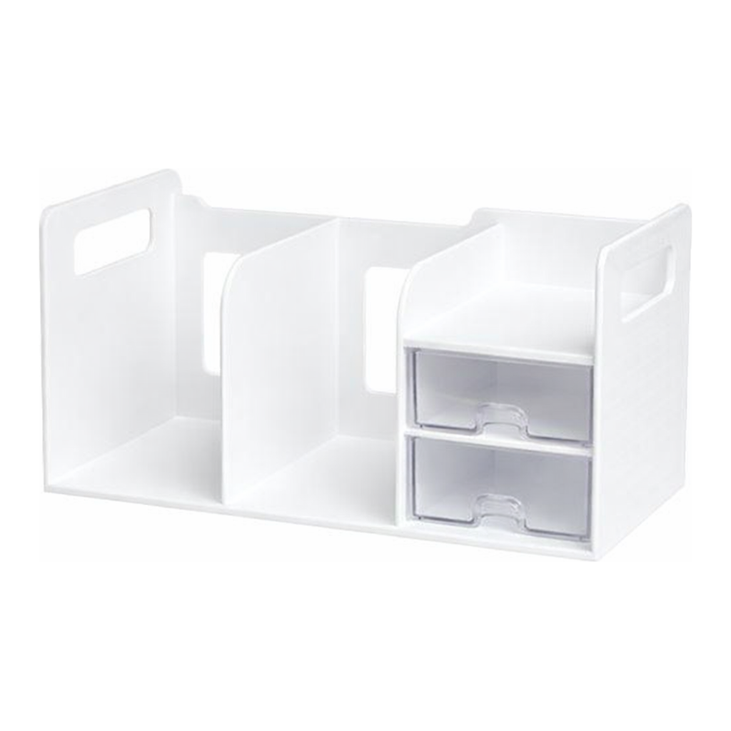 OFFICENEX [P]SYSMAX 서랍책꽂이 화이트(280141/404x210x207mm)