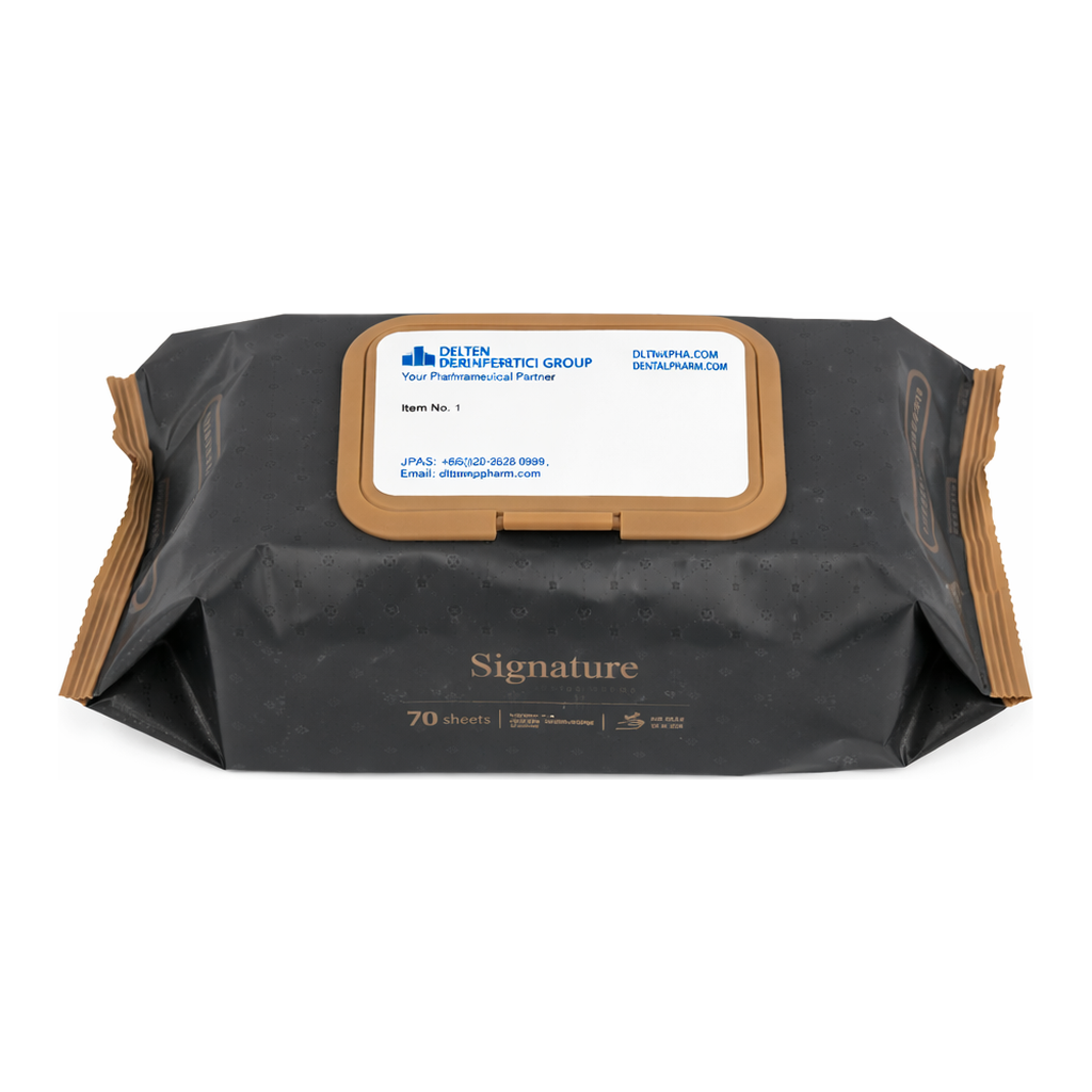 Daihan Science WisdTM 70 Sheets Soft Wet Tissue, Rayon & Polyester, Thick & Soft, Purified Wate