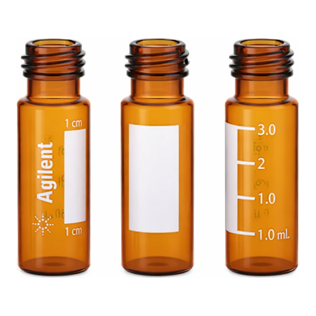 Agilent Vial,screw,4ml,ambr,WrtOn,100PK