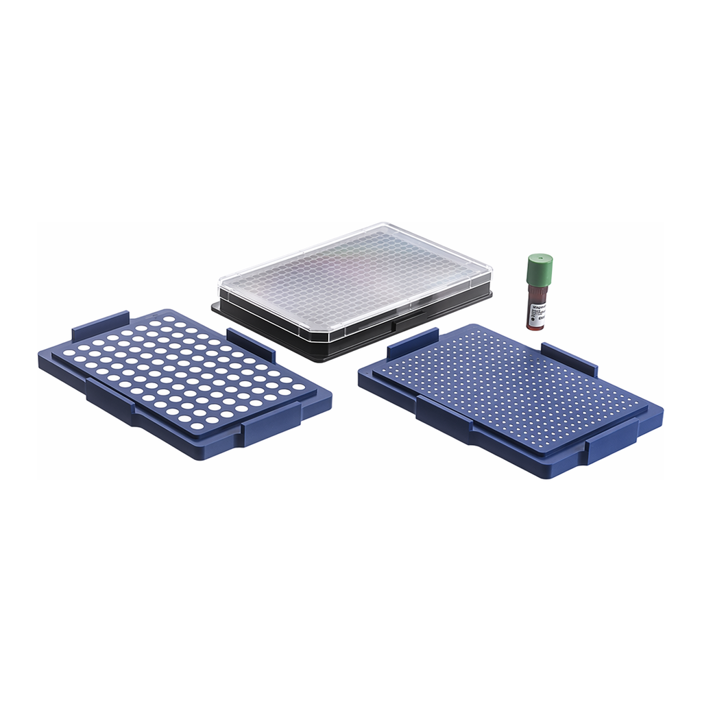 Greiner Bio One 384 WELL BIOPRINTING KIT, µCLEAR®, BLACK,NANOSHUTTLE 600 µL, SPHEROID DRIVE, HOLDING DRIVE, 384 WELL MICROPLATE, CELL-REPELLENT SURFACE