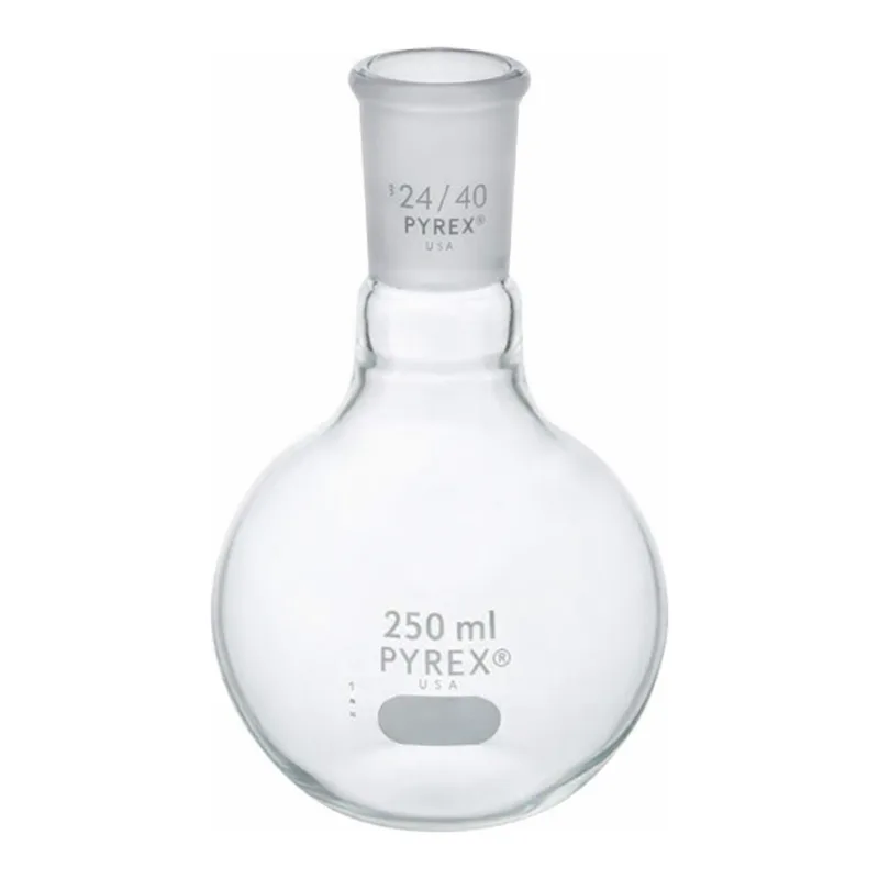 Thermo Fisher Scientific PYREX Short Neck Flat Bottom Flasks, Standard Taper Joint
