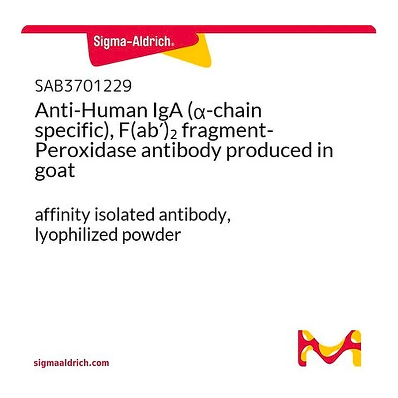 Merck Anti-Human IgA (alpha-chain specific), F(ab')2 fragment-Peroxidase antibody produced in goat