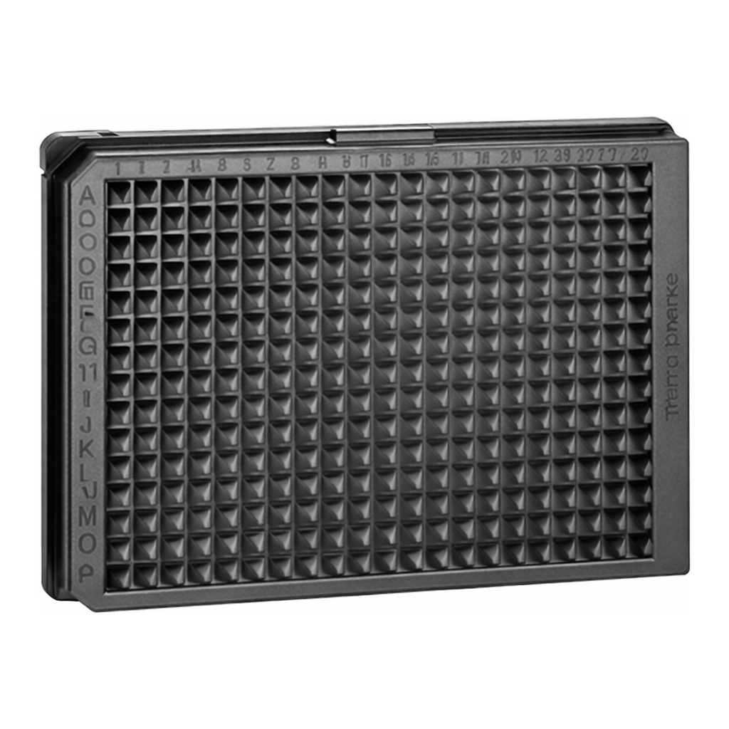 Greiner Bio One CELL CULTURE MICROPLATE, 384 WELL, PS, F-BOTTOM,µCLEAR®, BLACK, LID, TC, STERILE, 20 PCS./BAG