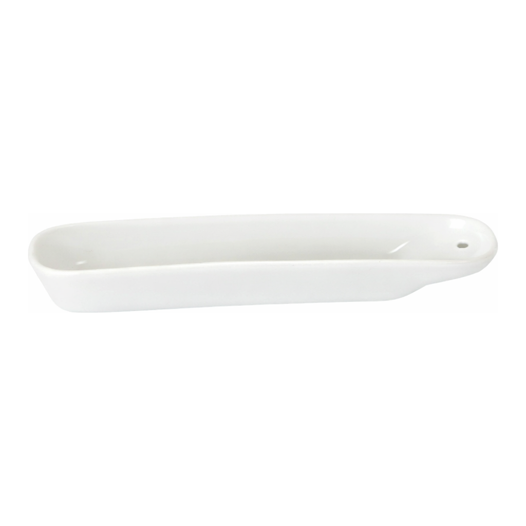 Silico & Chemico Porcelain Works Glazed Porcelain Combustion Boat