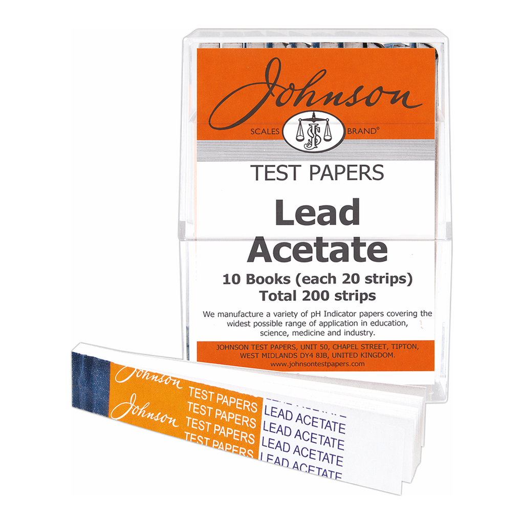 Johnson Test Papers Lead Acetate Paper