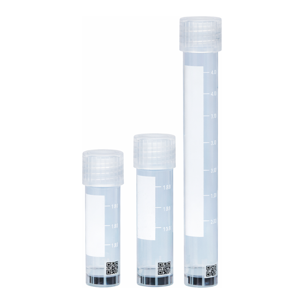 CryoTain TM 1.2~5㎖ 1D & 2D Wall & Bottom Barcoded PP Sterile Cryovial