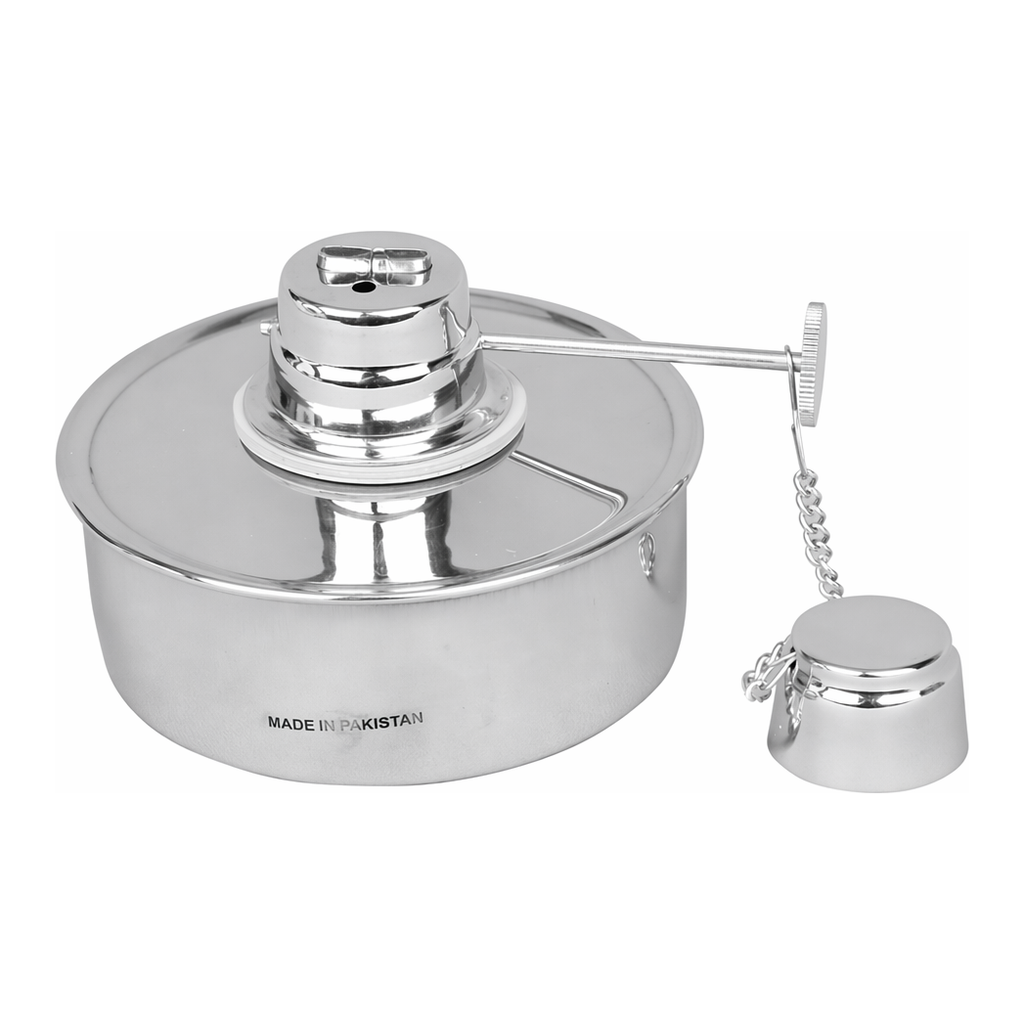 SACO INTERNATIONAL Stainless-steel Alcohol Burner Set