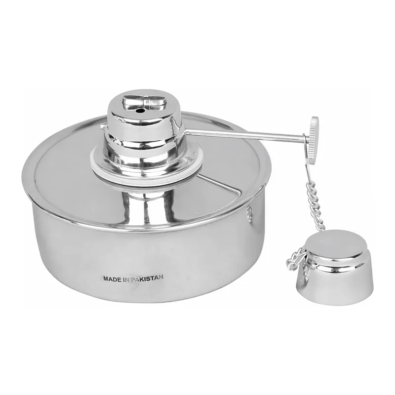 SACO INTERNATIONAL Stainless-steel Alcohol Burner Set