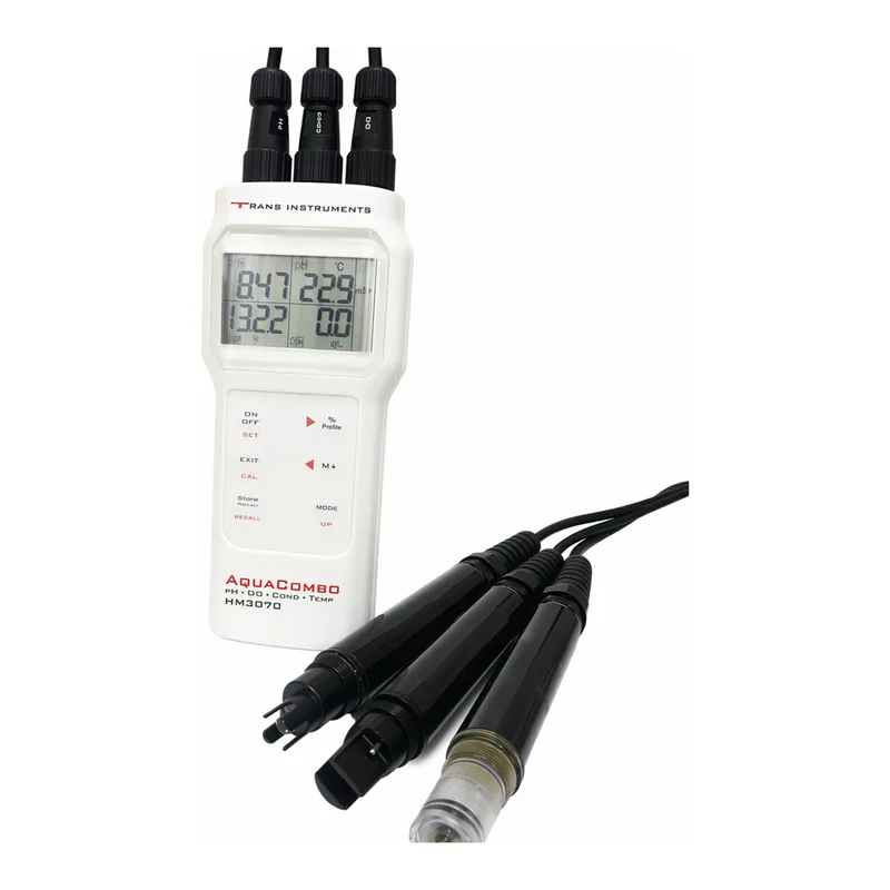 Trans Precise Portable pH·DO·Conductivity·Salinity·Temp Meter Set “AquaCOMBO”