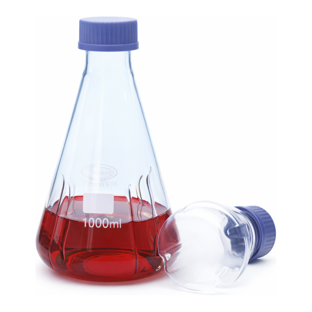 Glassco 4 Bottom-Wall Baffles Flask