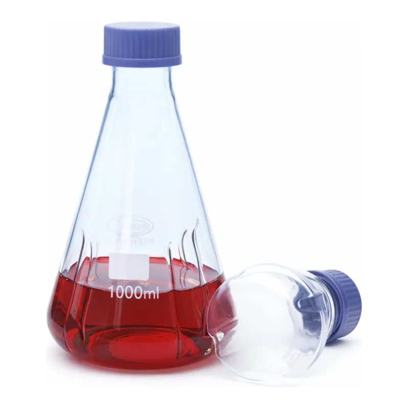 Glassco 4 Bottom-Wall Baffles Flask