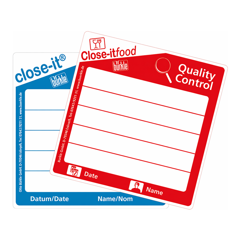 Burkle Close-it TM Control Seal Label