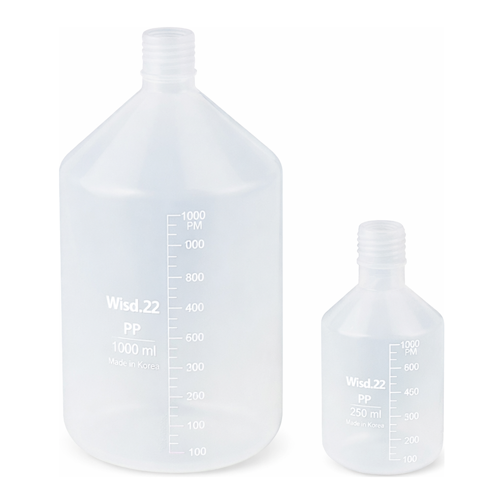 Daihan Science DIY Piercing Wisd PP Fine Graduated Bottle · Opentop Cap · Septa