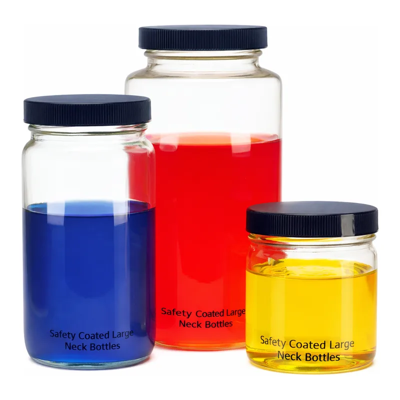 WHEATON Safety Coated Large-neck Bottle