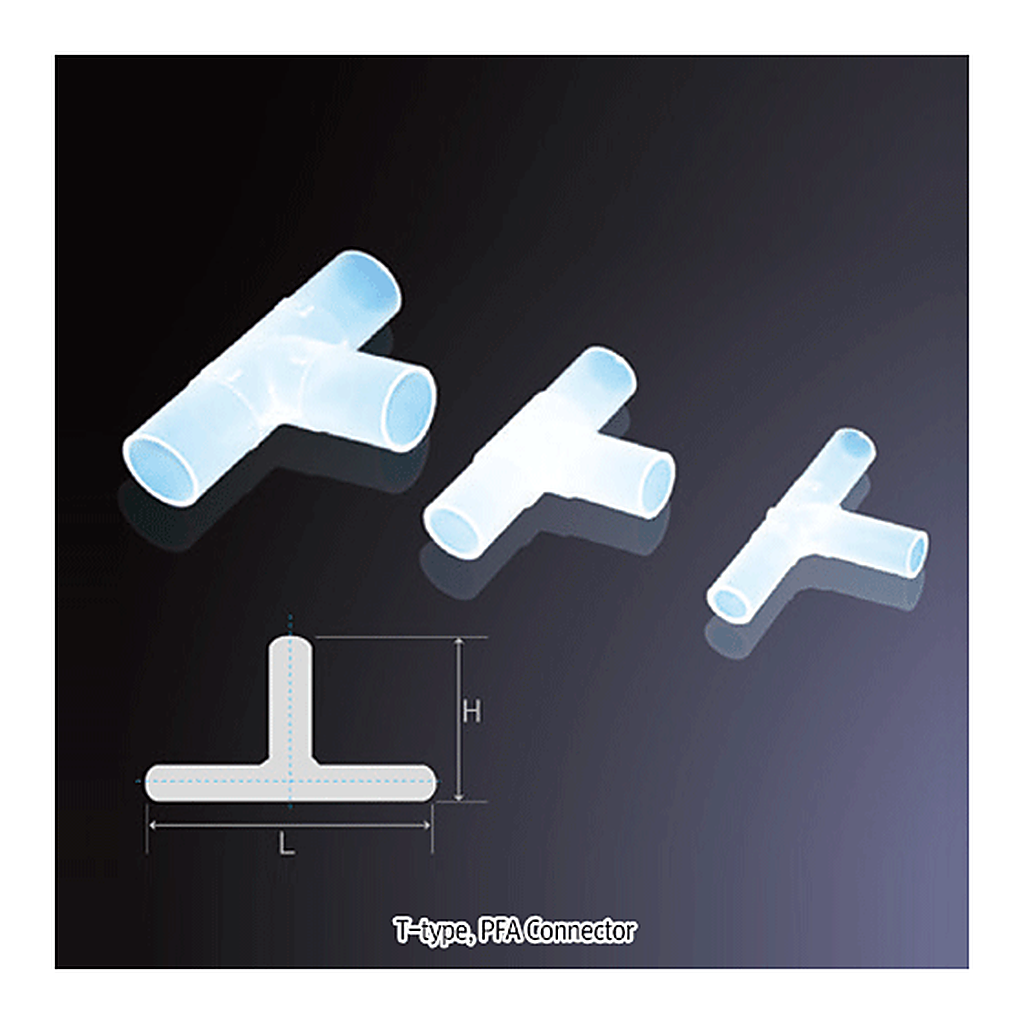SciLab Pure PFA Connector for Flexible Tubing or Melt-Fitting