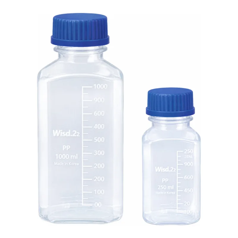 Daihan Science HDPE 4 각 랩 바틀 Wisd HDPE SQUARE Bottle