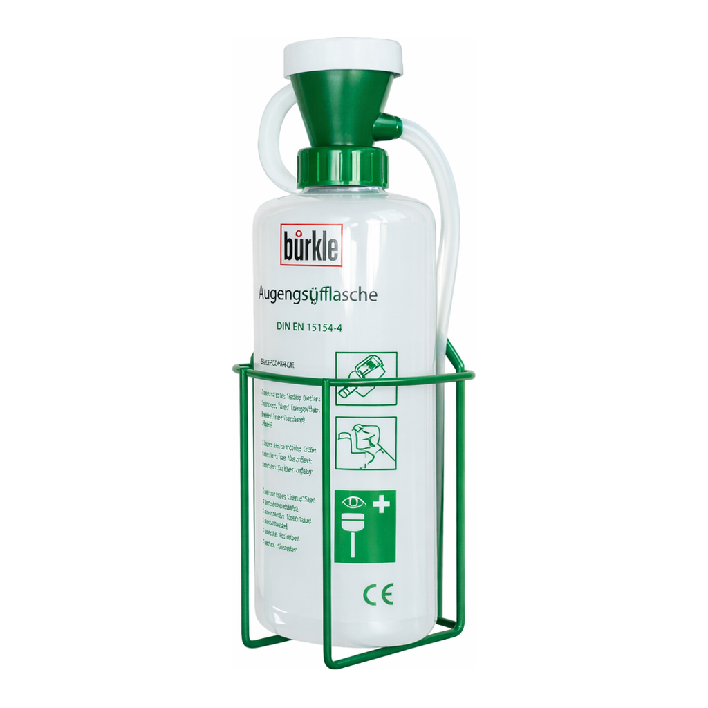 Burkle PE Eye Rinsing Bottle 600㎖With Valve & Dust Protection Cap
