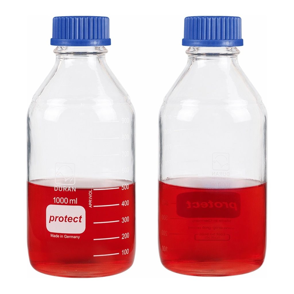 DURAN Safety Plastic PU-Coated Lab Bottle