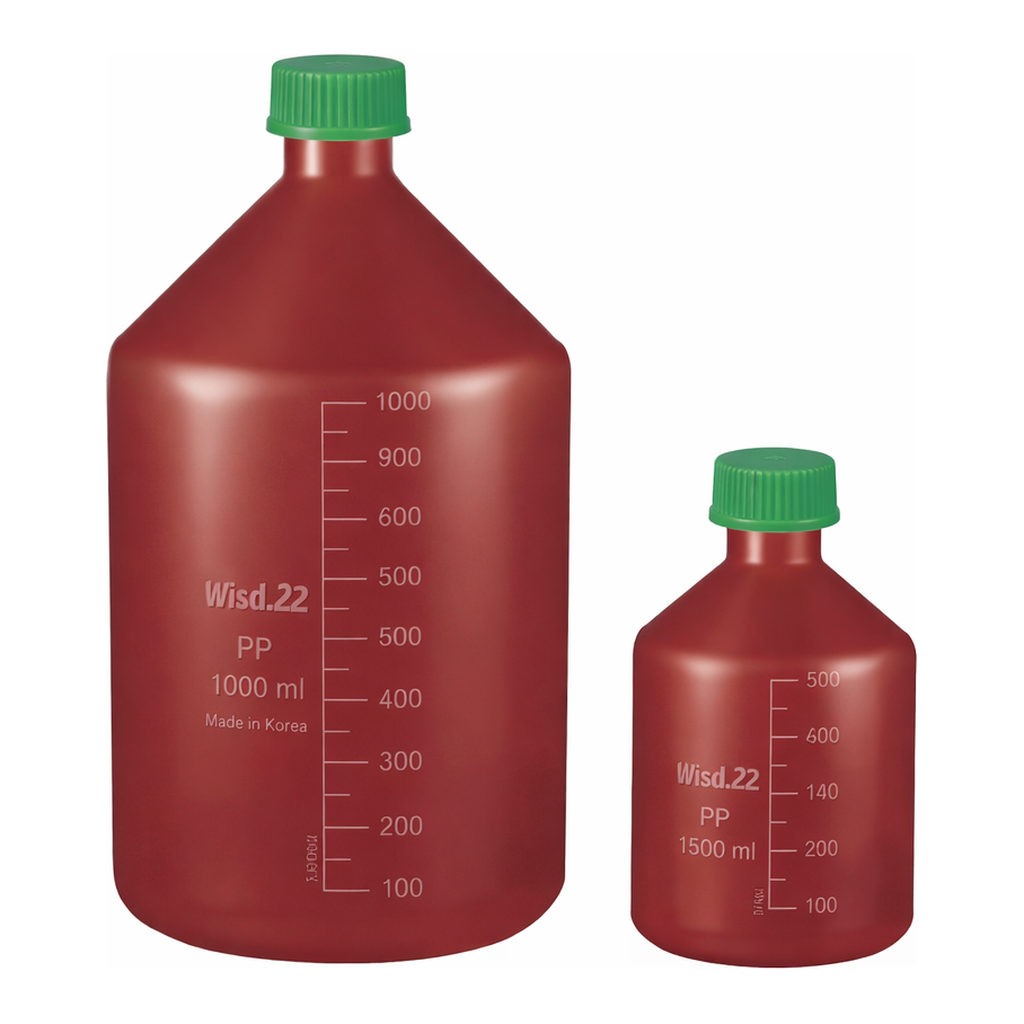 Daihan Science Wisd “Leak-Proof” PTFE/Butyl Septa-sealed PP Amber Lab Bottle