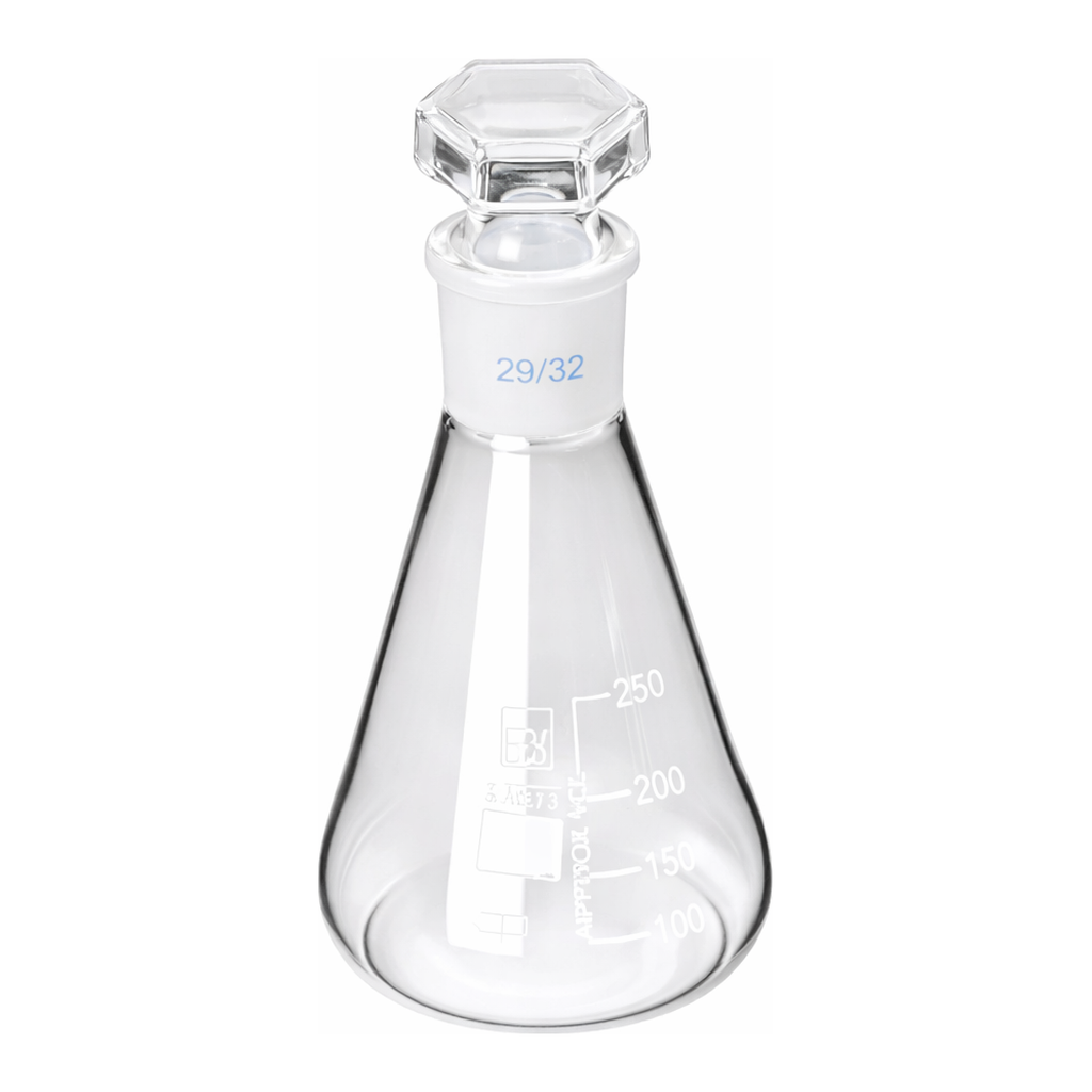 Glassco 29/32 Stoppered Erlenmeyer Flask
