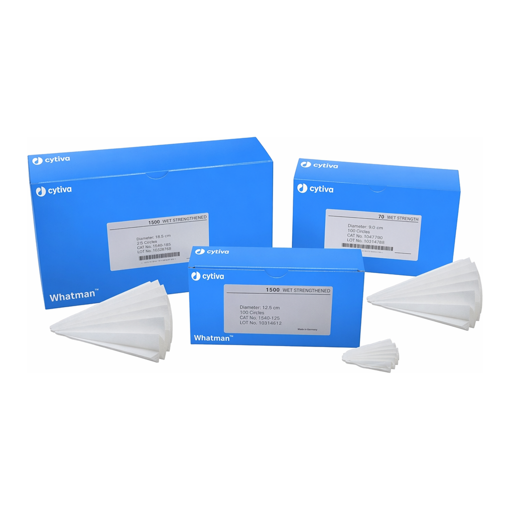 CYTIVA 1214-125 / Grade 114V 습윤강도 강화 종이 필터 (Qualitative Filter Pape), 주름형, 125mm[100EA/PK]