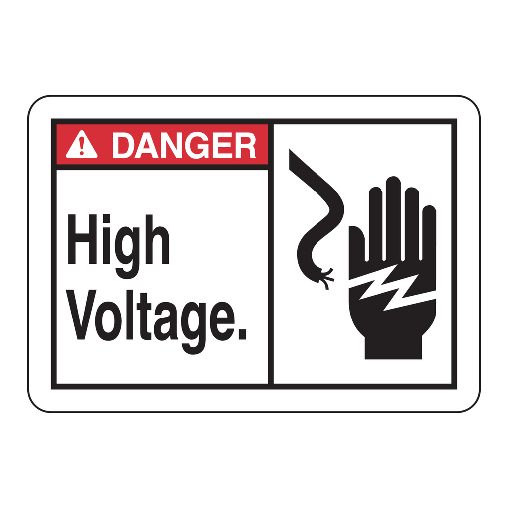 Brady DANGER No Smoking In This Building. Sign