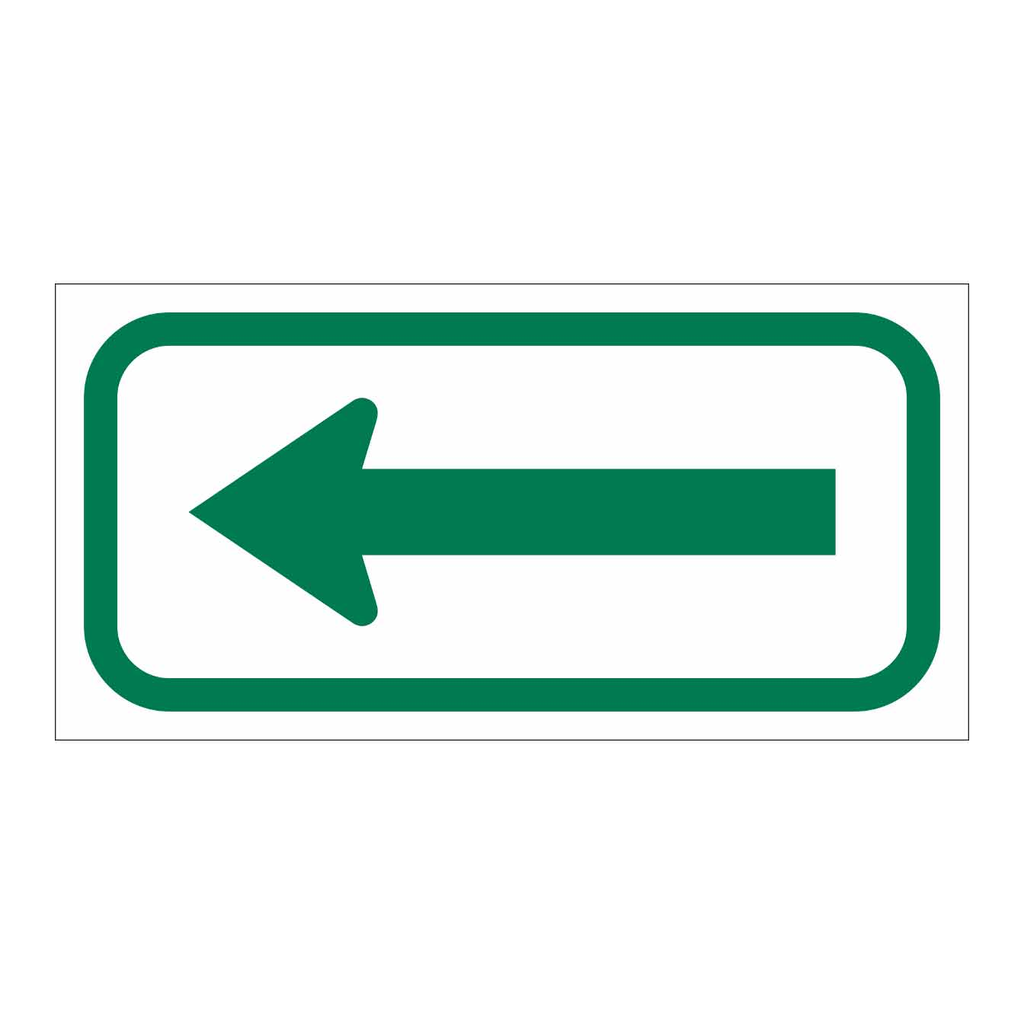 Brady Left Arrow Sign