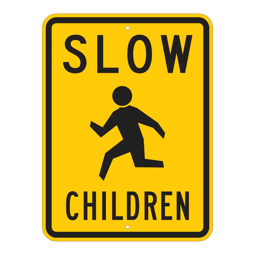 Brady SLOW Children Sign
