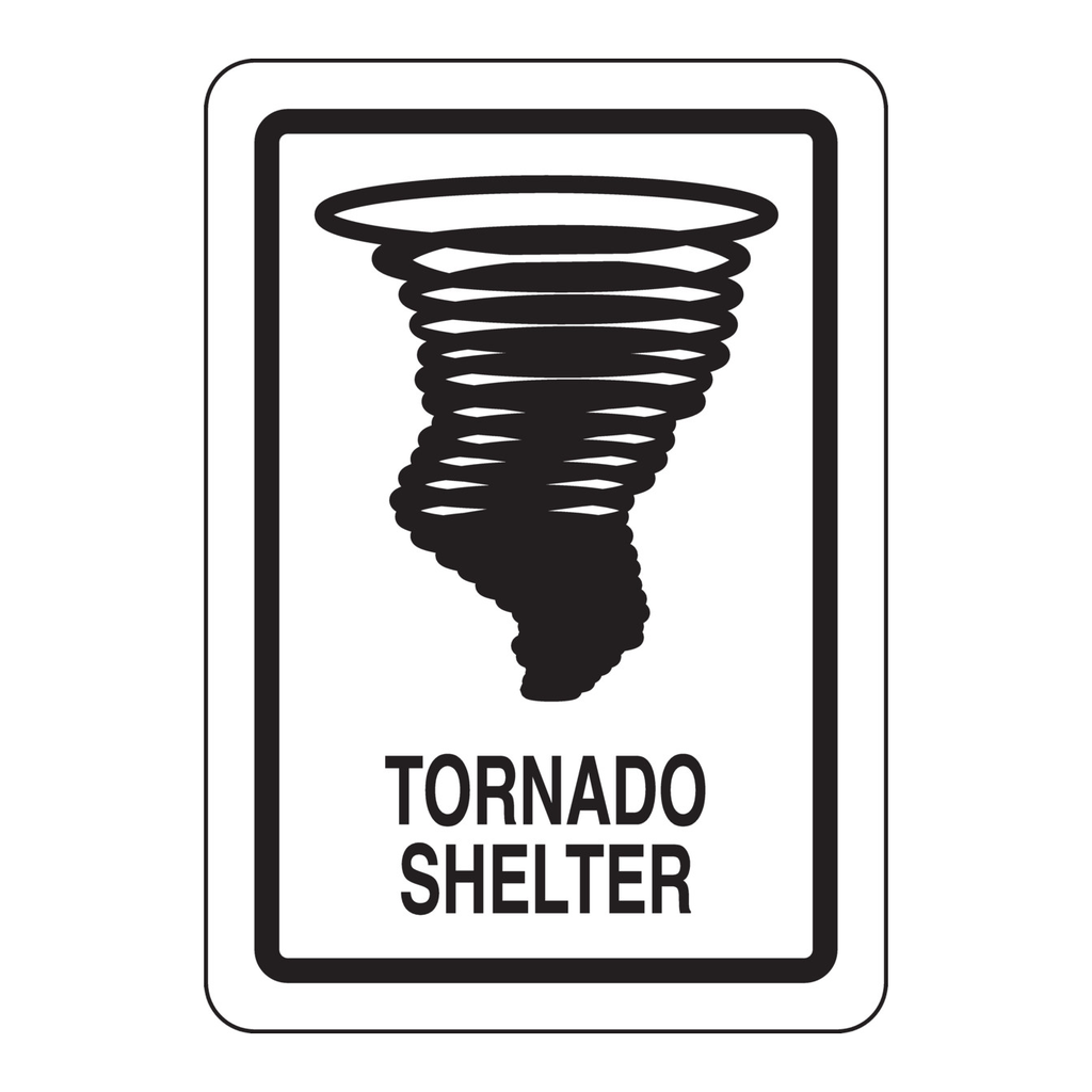 Brady BradyGlo Tornado Shelter Sign