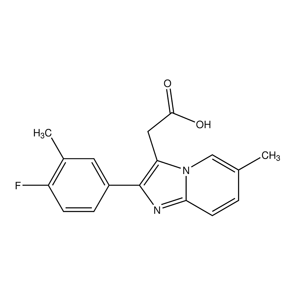 Merck 2-(2-(4-Fluoro-3-methylphenyl)-6-methylimidazo[1,2-a]pyridin-3-yl)acetic acid